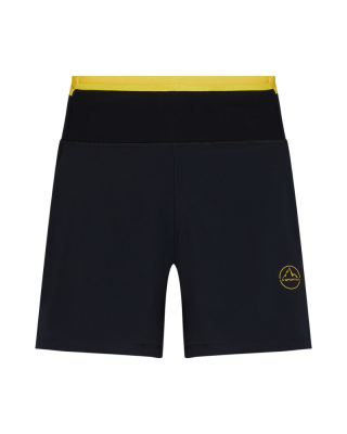 Men's shorts LA SPORTIVA Ultra Distance Short 7" M Black/Yellow